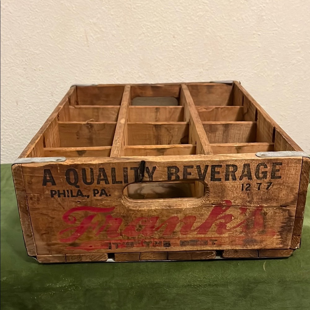 Vintage Wooden Beverage Crate
